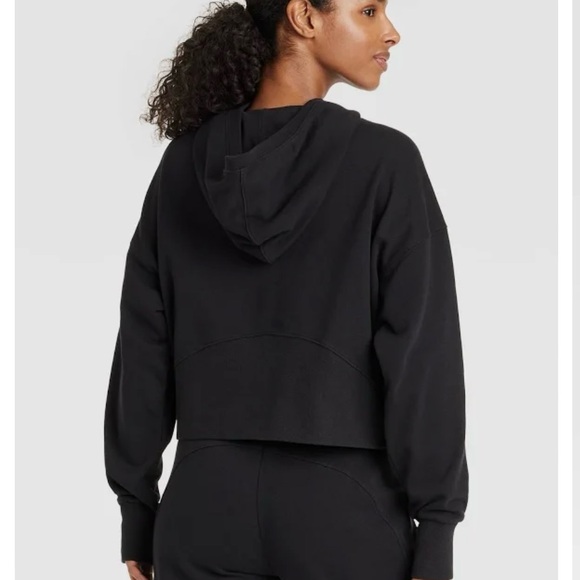 Women's French Terry 1/2 Zip Hooded Pullover Sweatshirt - JoyLab™ - Picture 2 of 6